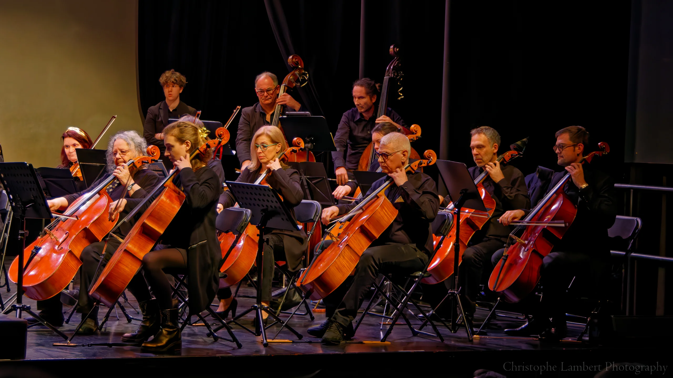 Pupitres de violoncelles et contrebasses