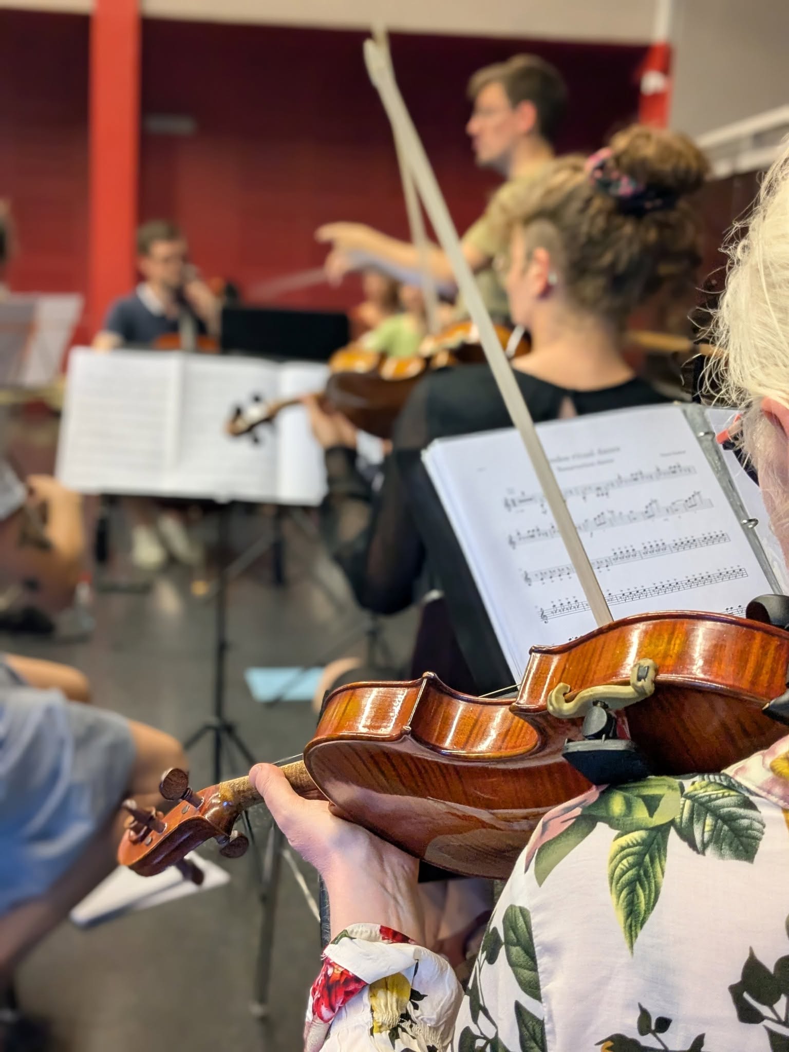 Répétition, violon et partition